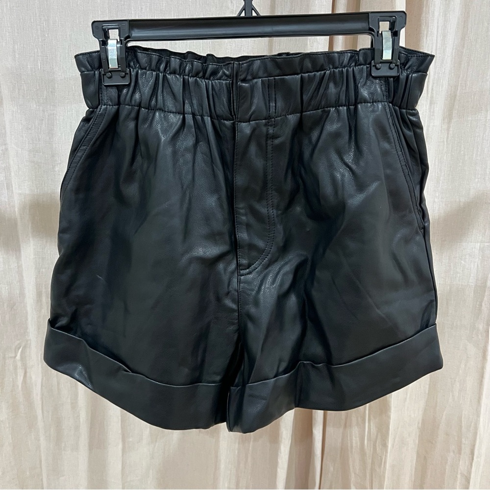 Black Tape_ High Waist Black Shorts